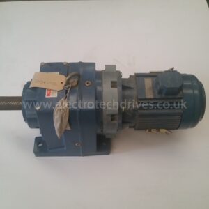 David Brown Radicon Gearbox M0822 22/1 BGC 63RPM 50mm Shaft with 4kW 415V Motor